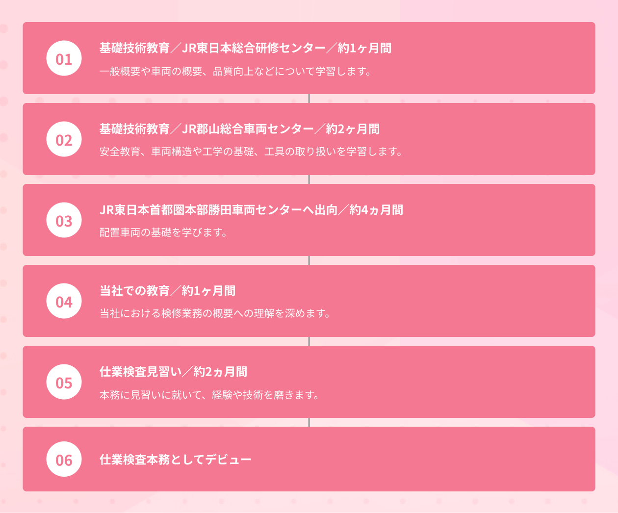 養成スケジュール